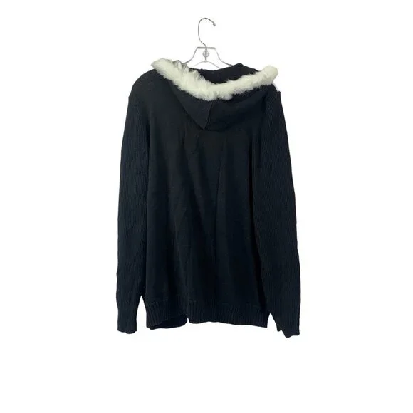 Fashion Bug Women's Reindeer Hooded Sweater - Picture 2 of 8